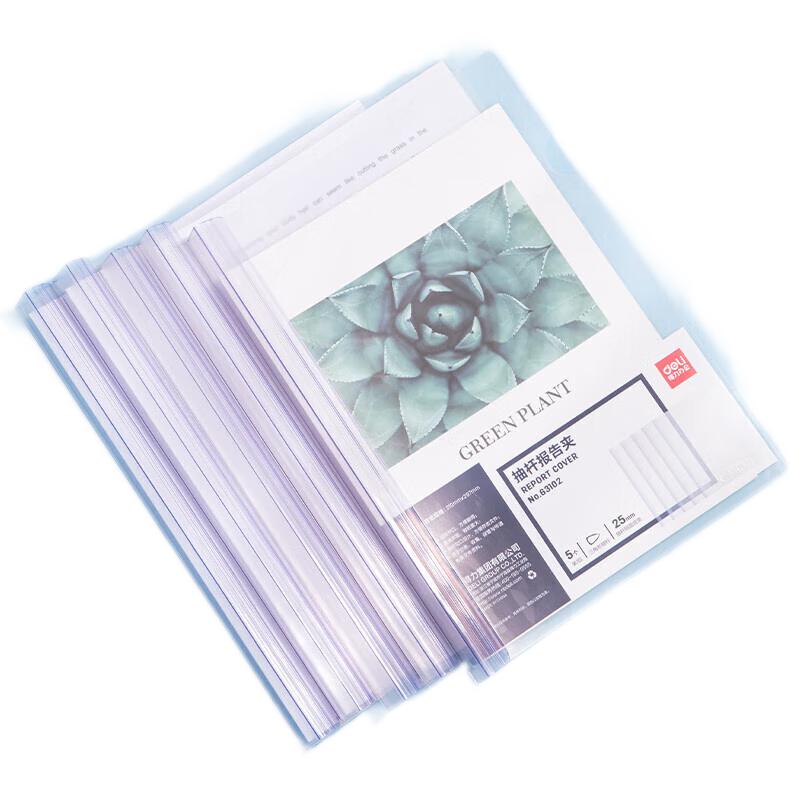 Deli A4 Transparent Slide Binder File