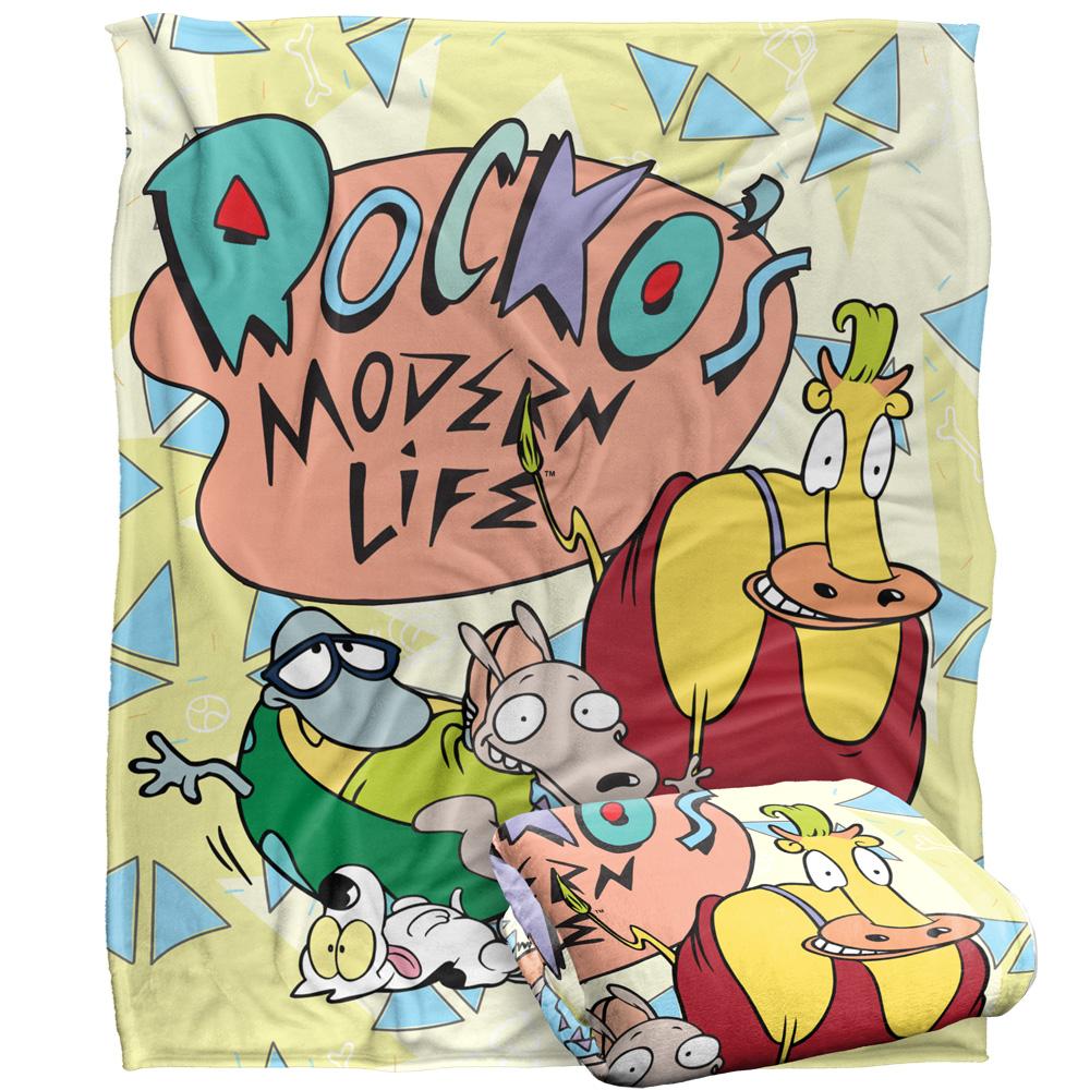 RockoÂ´s Modern Life Silky Logo Supersoft Blanket
