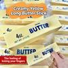 Soft Slow Rebound Butter Stick Realistic Silicone Squeeze Stress Relief Gadget Desk Office Accessory Funny Anti-Anxiety Gift