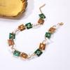 Personalized Bohemian Square Necklace Color Matching Acrylic Chain Collarbone Chain Exaggerated Neck Chain Female
