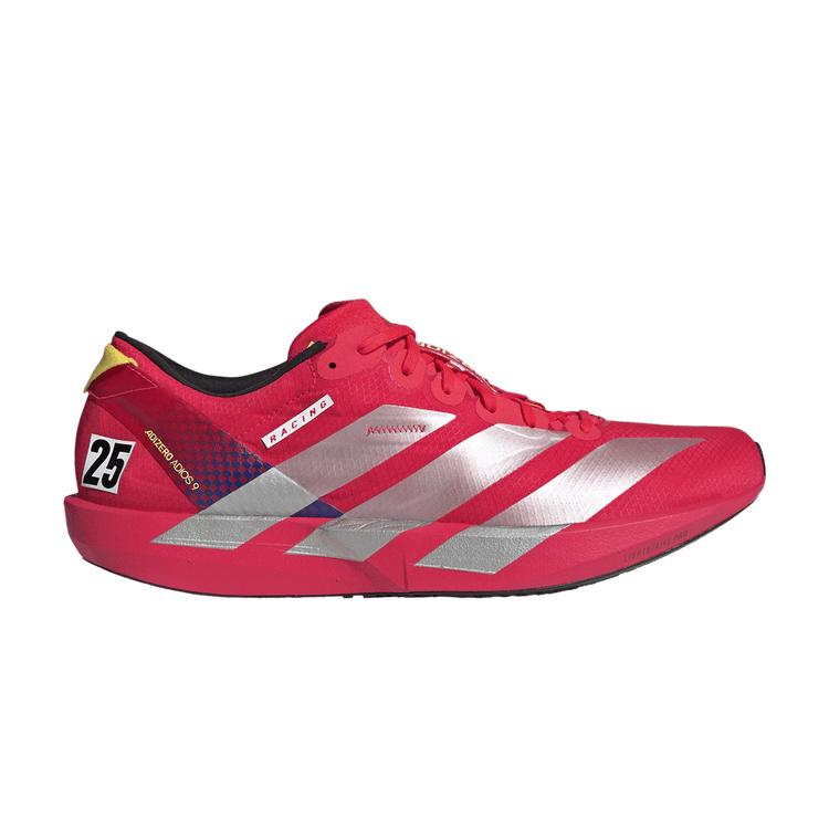 

adidas Adizero Adios 9 Ярко-красный Чистый серный Мужские кроссовки Облачно-белый IH5747 46
