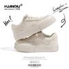 Global ZHQ-HQ007 Milk-colored Canvas Shoes Women's New Summer Breathable Casual Hong Kong Flavor Versatile Popular White Shoes