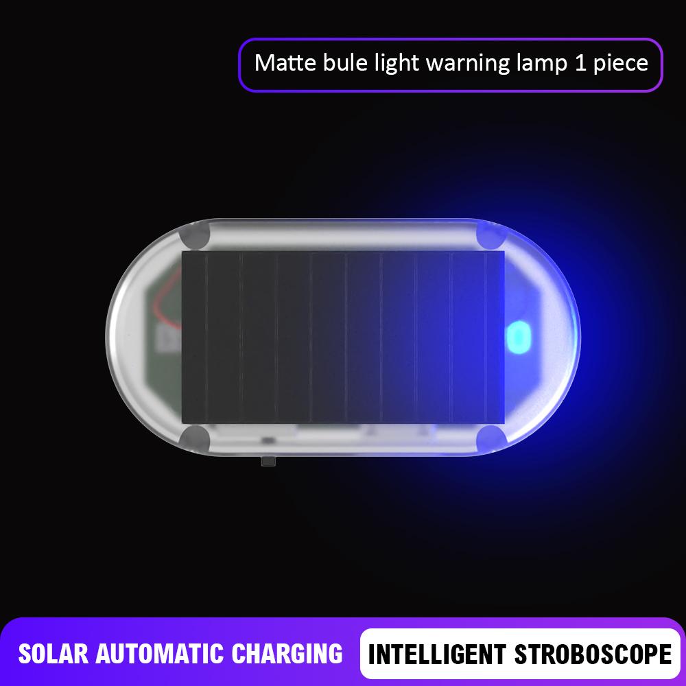 Car Solar Powered Security Strobe Light Dummys Alarm Wireless Warning Anti-Theft Caution Lamps Imitation LED Flashing