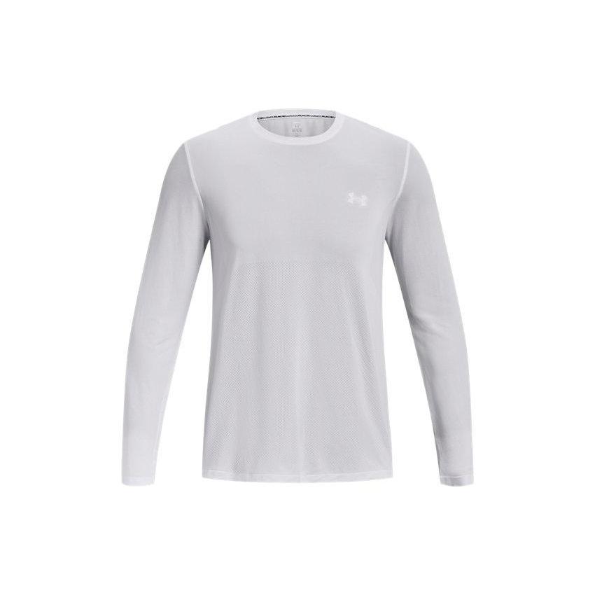 Under Armour Seamless Stride Long Sleeve White Men s 1375693-100 L