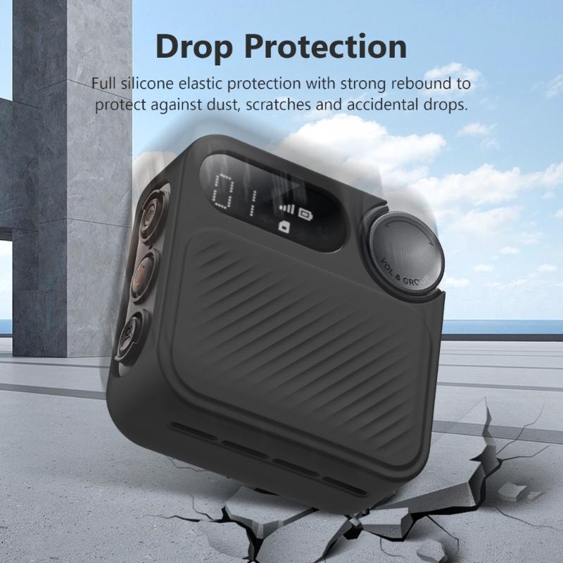 Nárazuvzdorné silikonové pouzdro Obal pro sportovní obousměrnou radiostanici Lehký přenosný design Pro venkovní dobrodružství