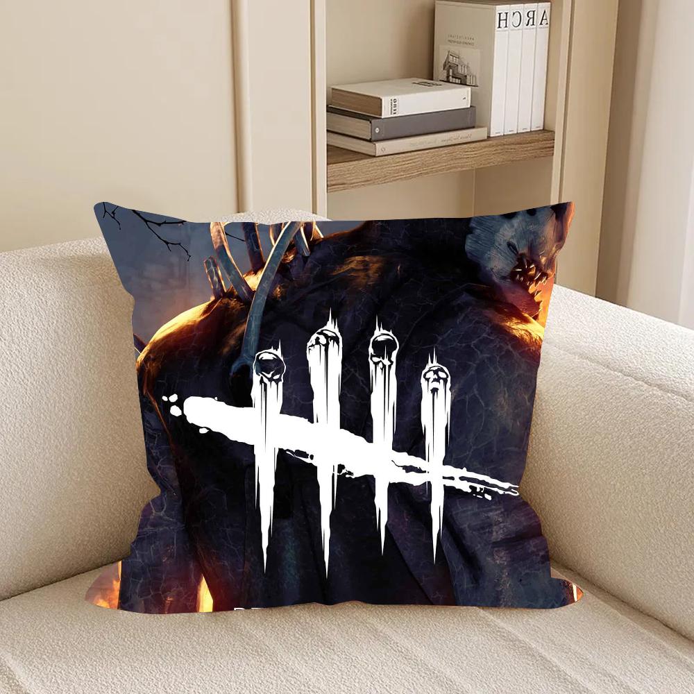 Game D-Dead By D-Daylight Terror Survival Pillow Case Cover Square Room Sofa With For Home Use Plush Cute Cushion