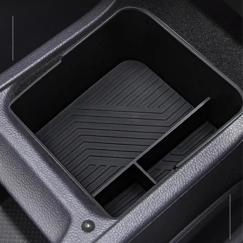 Car Storage Box for Volkswagen VW Virtus Polo Sedan ~2025 Armrest Mat Central Console Sundries Organizer Tray Accessories
