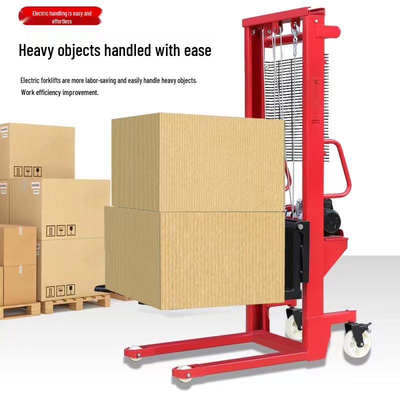 Manual and Electric Hydraulic Stacker: 1-2 Ton Capacity Forklift & Lifting Truck