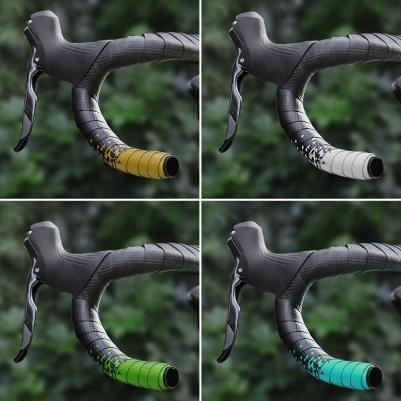 Durability Cycling Handlebars Tape Fashionable Gradients Color Handlebars Tape for Cycling Enthusiasts