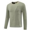 Herr Andningsbar Snabbtorkande Långärmad Rundhals T-shirt för Vår Utomhusvandring
