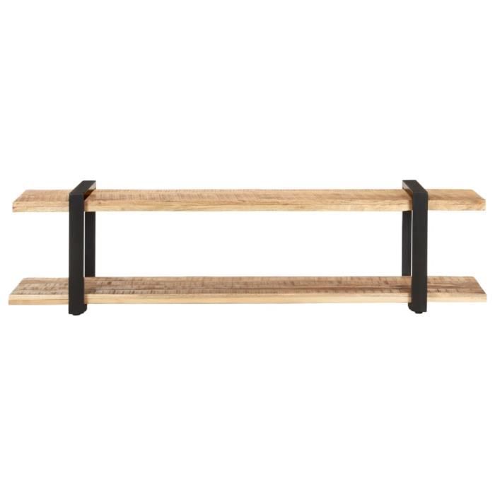 VidaXL Meuble TV 160x40x40 cm Bois massif de manguier brut
