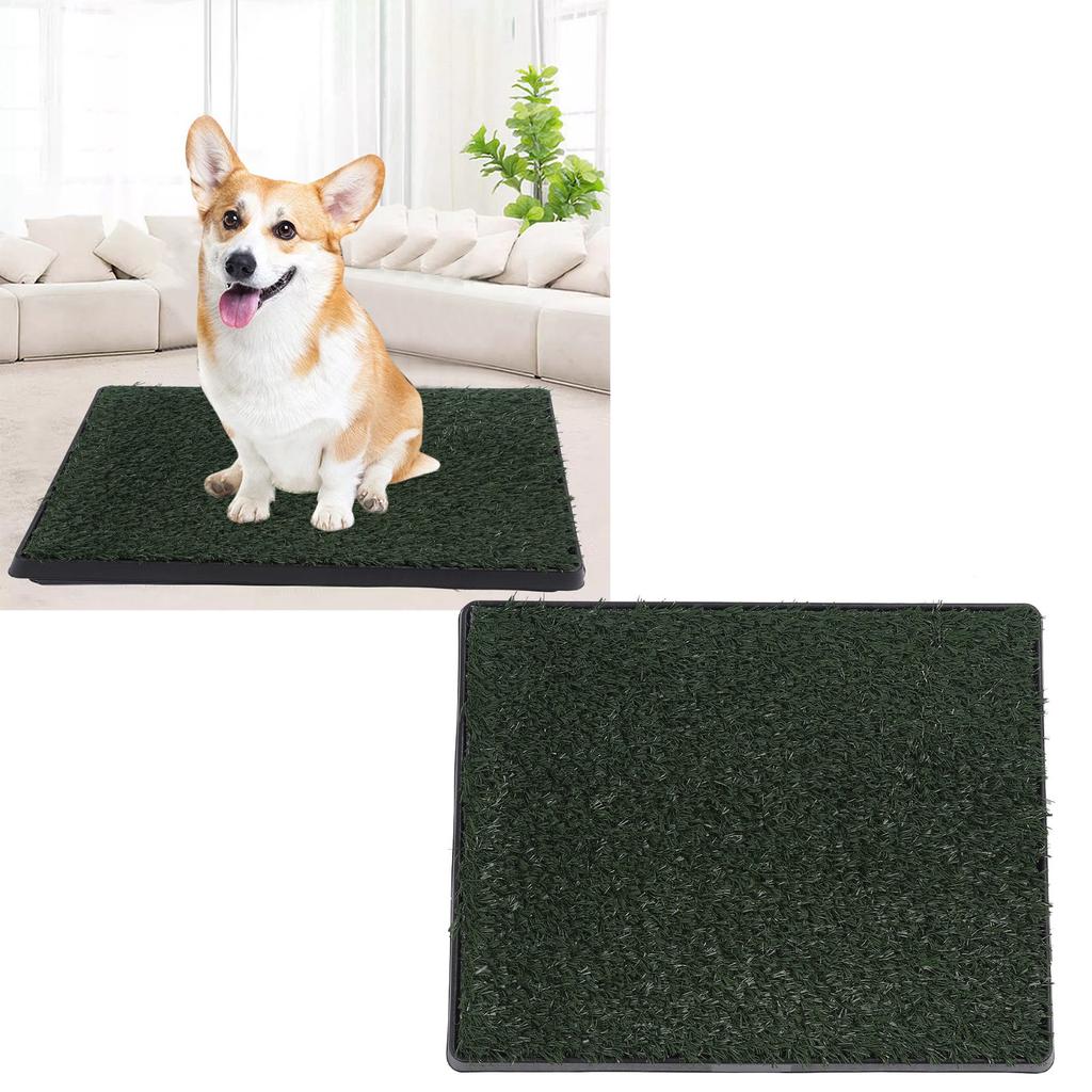 Dog Grass Pee Pads Sy To Cln 3 Layer System Reusable Puppy Training Artificial Grass Potty Tray For Indoor Small Dogs