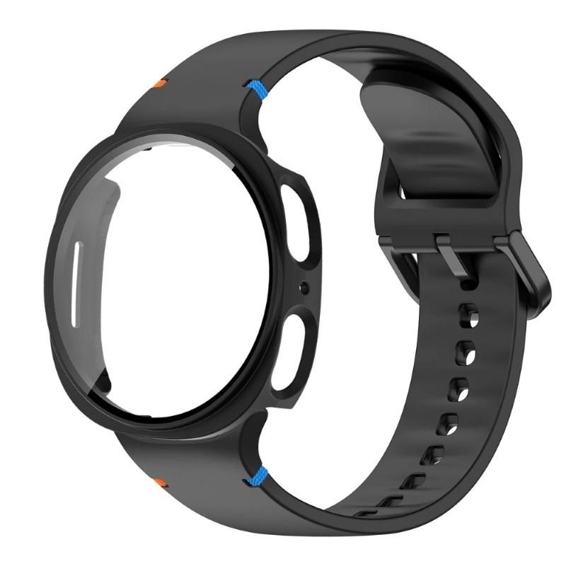 Silicone Strap for Samsung Galaxy Watch 8 40 44mm Band with Case Screen Protector Bumper Cover