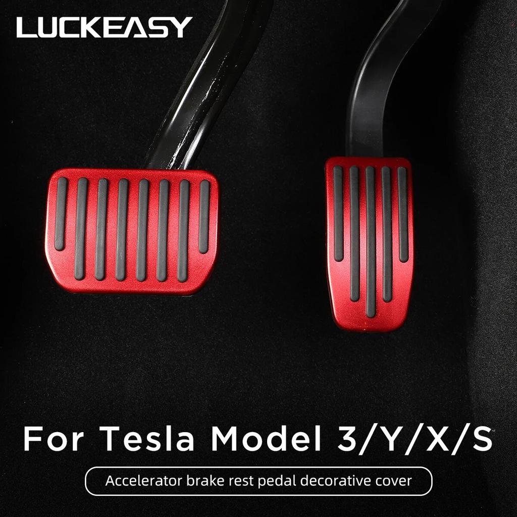 Aluminum Alloy Foot Pedal For Tesla Model 3 Model Y Accelerator Brake Pedal Rest Pedal Pads Mats Cover ModelXS 2023 Accessories