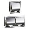 Stainless Steel Concealed Wall-Mounted Double Roll Tissue Holder