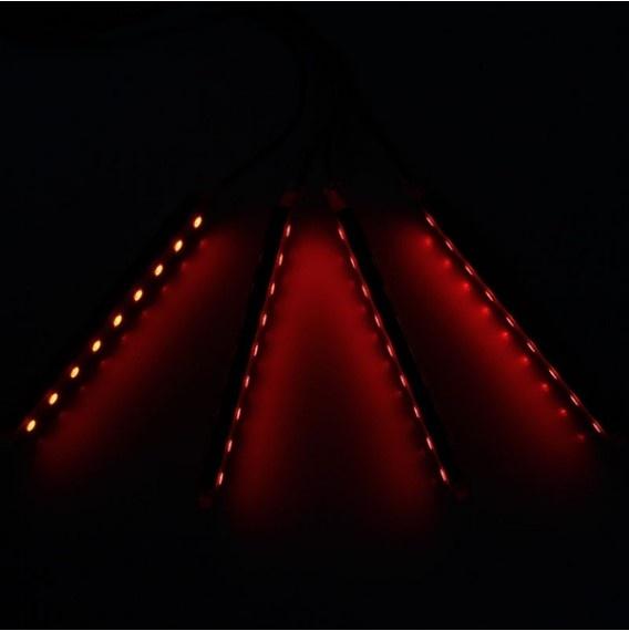 4x 9 LED RGB Car Interior Atmosphere Footwell Strip Light USB Charger Decor Lamp