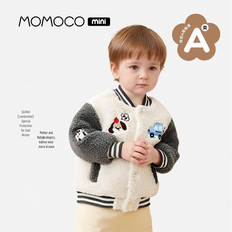 MOMOCO Kids  Winter Embroidered Fluffy Jacket 73