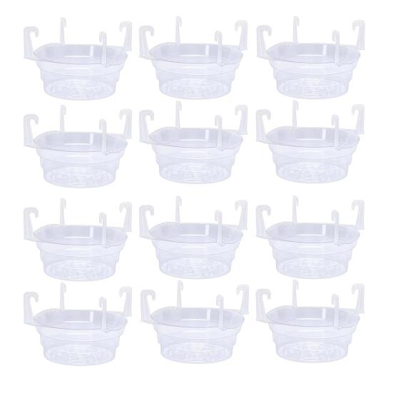 Yousheng Flower Pot Watering Tray, with Hooks Hanging Baskets, Ventilation Easy Installation Plant Tray, for Indoor Outdoor Hanging