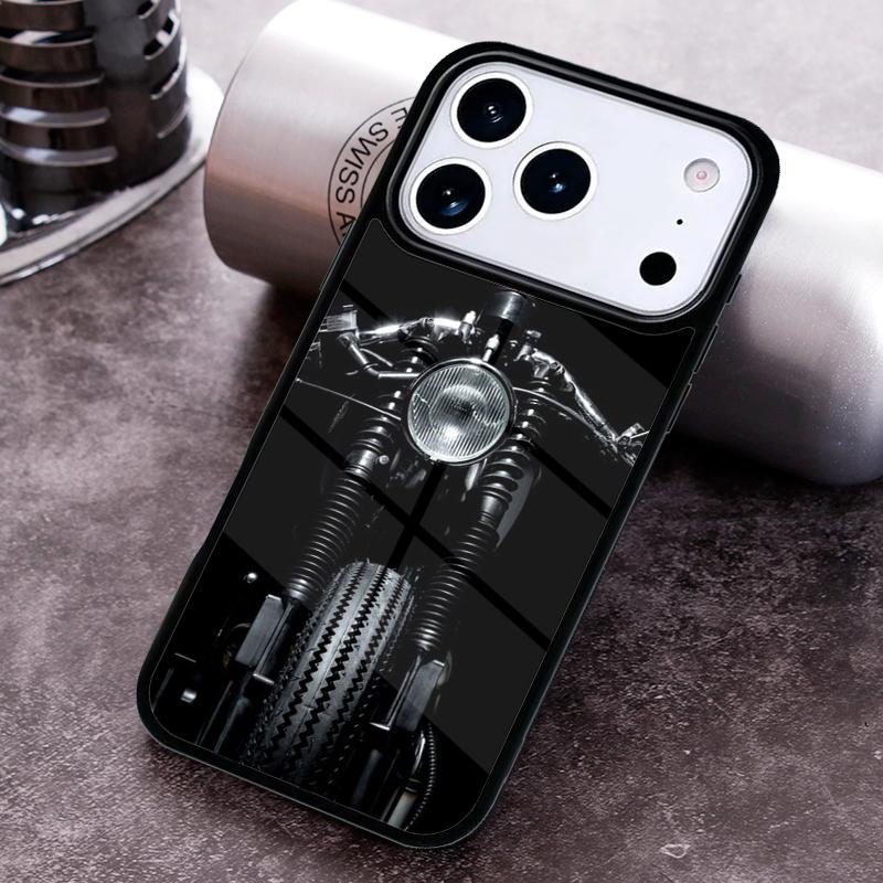 Motor Engine Motorcycle Phone Case for iPhone 17 16 15 Pro Max Air 14 13 12 11 Plus Shockproof Capa Cover