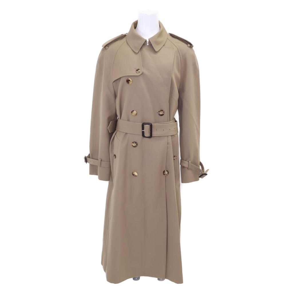 Celine [Good Condition/domestic Regular] 2M015984C Classic Wool/cotton Trench Coat 42 beigeUsed
