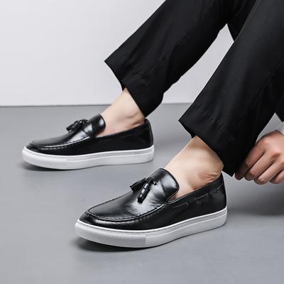 Modemerk Hoge Kwaliteit Kwasten Herenschoenen Handgemaakt Leren Schoeisel Casual Zakelijke Flats Outdoor Zachtzool Reizen Instappers
