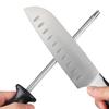 Stainless Steel Sharpening Rod Ergonomic Knife Sharpener Honing Steel Home Kitchen Chef Cooks Sharpening Rod