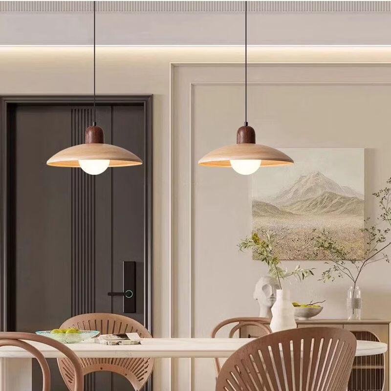 Japanese Retro Wooden Pendant Light