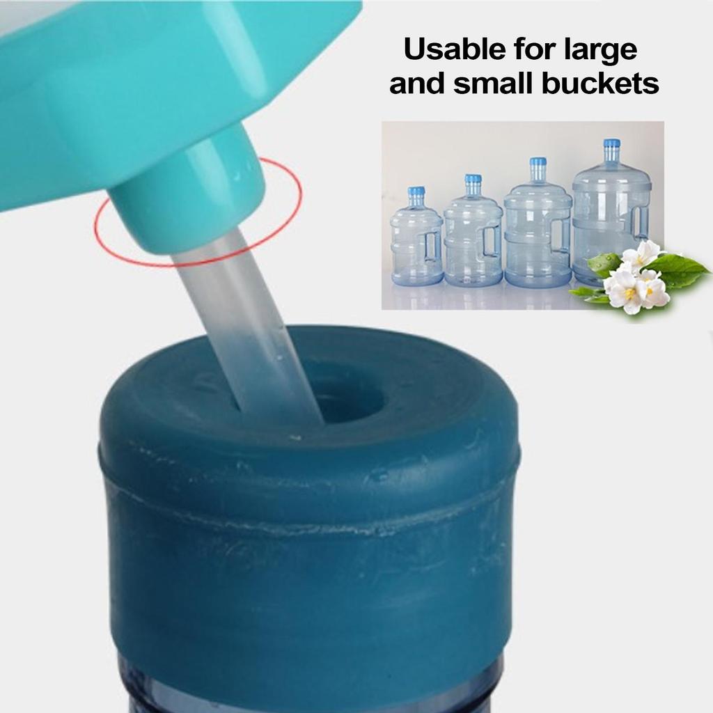 Leakproof Hand Press Water Bottle Pump Adjustable Dispenser with Protective Spout Cover Home Office Water Dispenser Pump System