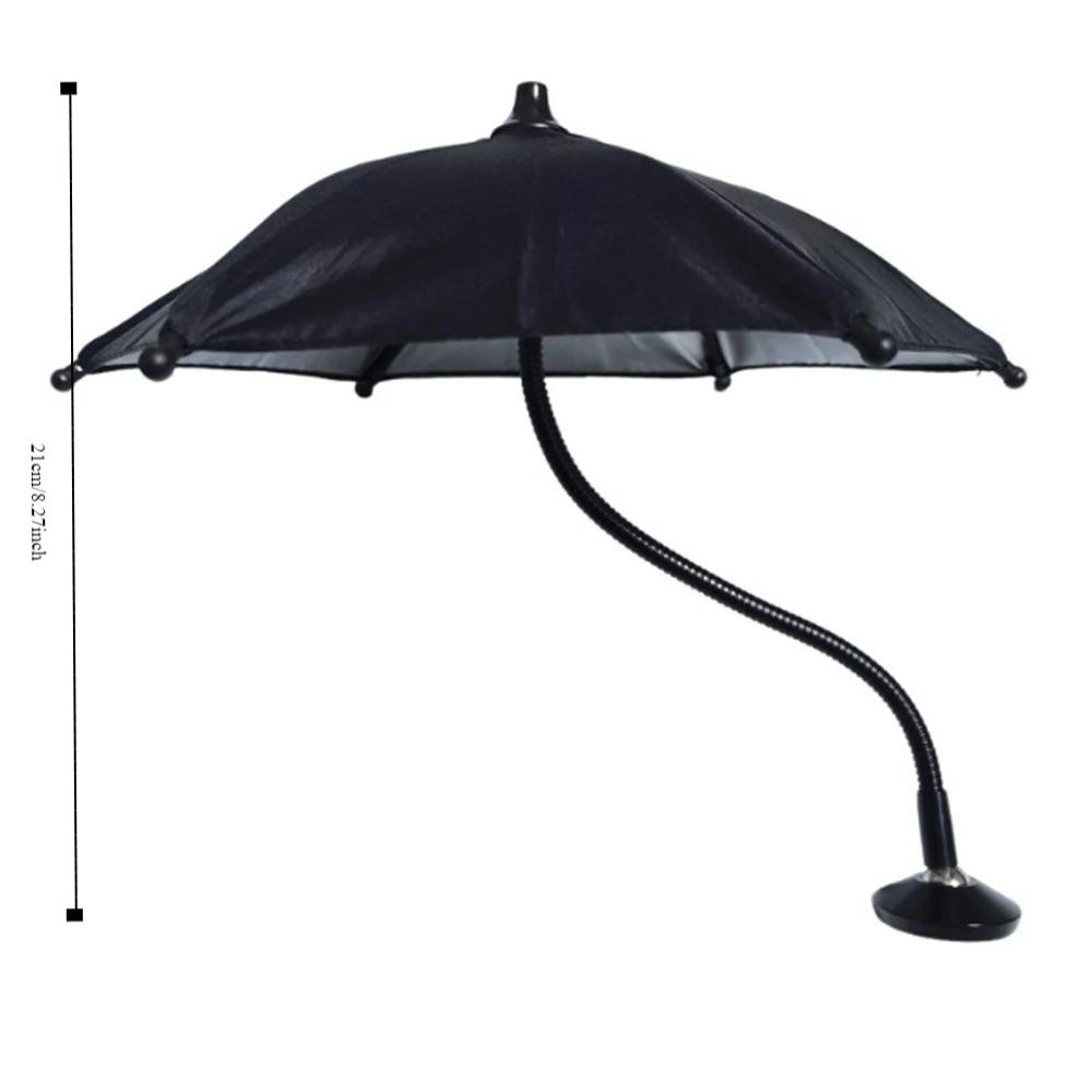 360° Rotation Magnetic Phone Umbrella Adjustable Anti-glare Sun Shade Cover Magnetic Mobile Phone Umbrella 24cm Easy to Use