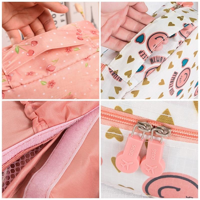 Large Cosmetic Bag Women Zipper Makeup Bag Female Travel Storage Pouch Outdoor Toiletries Organizer