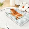 Washable Plaid Dog Bed with Pillow Comfortable Removable Thickened Dog Sofa Mats Soft Cloth/PP Cotton Dog Deep Sleeping Cushion