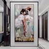 Vintage Ballerina Canvas Painting Ballet Dancer Posters and Prints Fashion Woman Wall Art Girls Room Decor Cuadros No Frame
