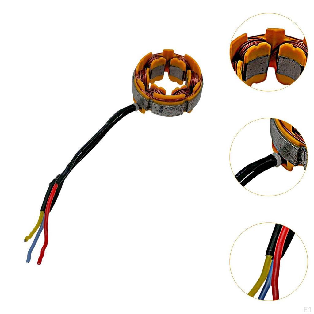 Electric Drill Stator Coil Replace Part Easy to Install Practical Lightweight Motor