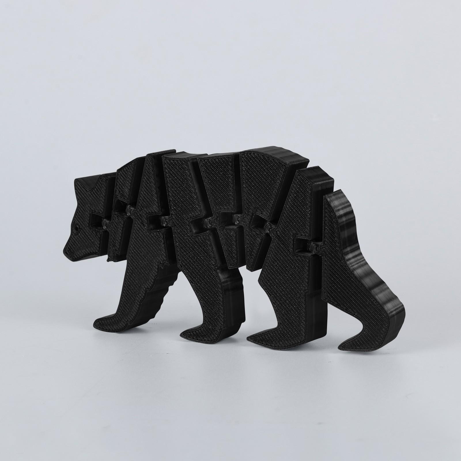 

3D-печатный медведь 3D-печатный шарнирный червяк игрушка для взрослых и детей игрушка таинственный медведь One Size