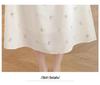 Elegant French White Summer Dress - Designer Style, Slim Fit, Long Skirt