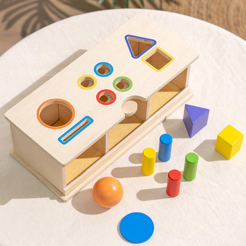 

Деревянные блоки Монтессори для сопоставления форм для раннего развития