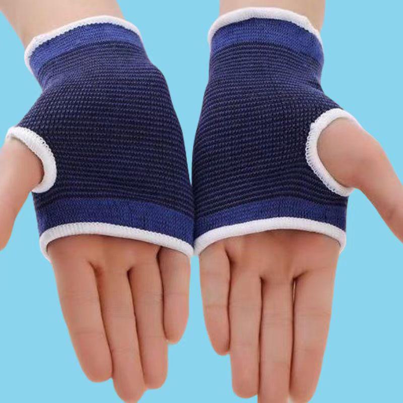 

Дышащие перчатки для фитнеса с полупальцами для детей и взрослых, с защитой запястий two pack синий