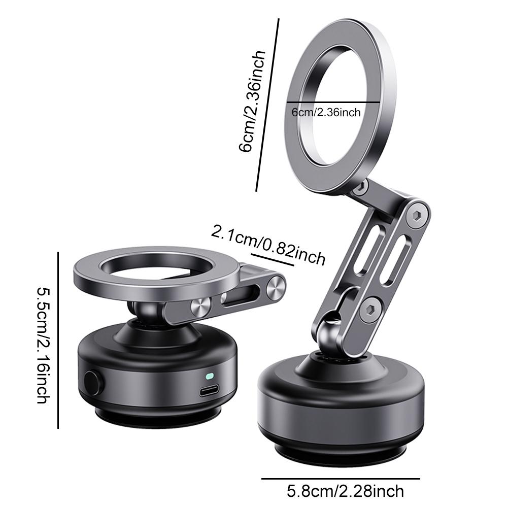 

Для Magsafe Магнитный Вакуумный Автомобильный Держатель для Телефона Вращение 360° Складной Магнитный Автомобильный Стабильный Держатель для iPhone 12 13 14 15 16 Pro Max