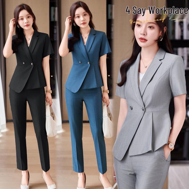 

Premium Women s Formal Summer Suit Set: Beautician & Hotel Workwear Skirt XXXXL