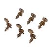 6 Pcs Guitar Tuning Pegs 3L3R Metal Bronze Heavy Internal Gear Electric Guitar Machine Heads Tuning Key