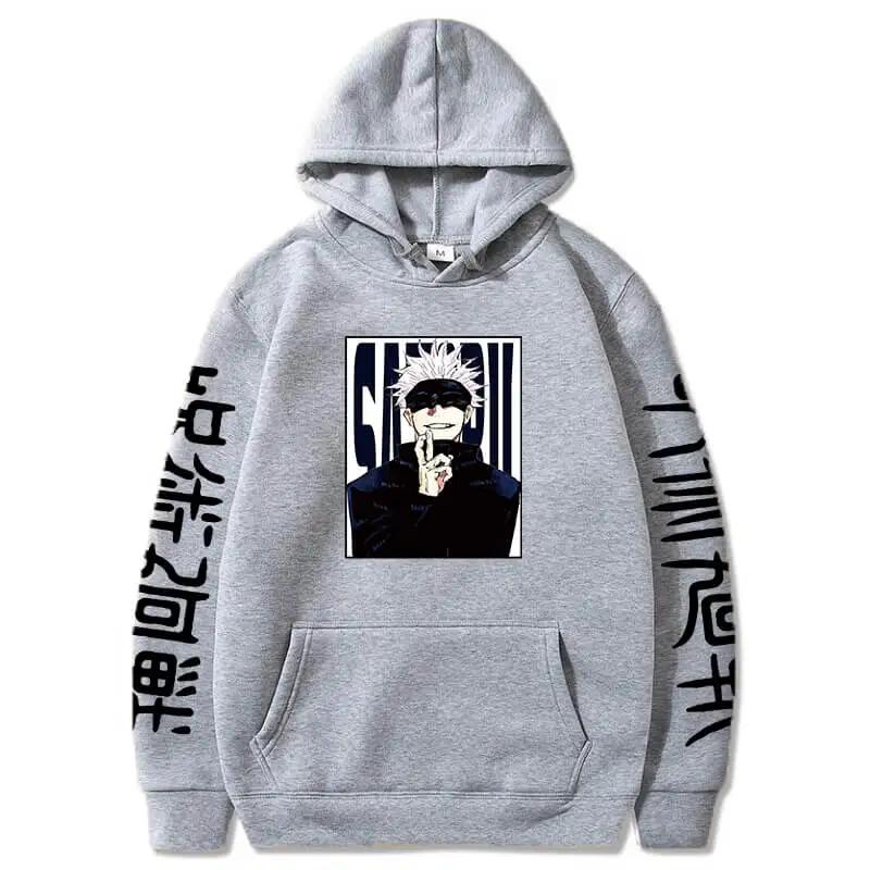 Jujutsu Kaisen Hoodies Anime Harajuku Satoru Gojo Graphic Men/Women Sweatshirts Pullovers Long Sleeves Streetwear Tops