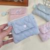 1 Cute and small card bag, change bag, snap-button zipper storage bag, multi-functional finishing bag, ID card bag.