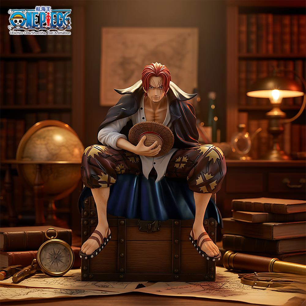1 Stück Offizielle One Piece Shanks Figur, Einer der Vier Kaiser — Sammlerstück Schreibtischdekoration, Ideales Geschenk für Feiertage & Geburtstag.
