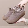 Winter Warm Women Soft Soled Cotton Shoes Anti Slip Casual Flat Bottom Casual Lazy Cotton Shoes One Step Stepping Zapatos Mujer