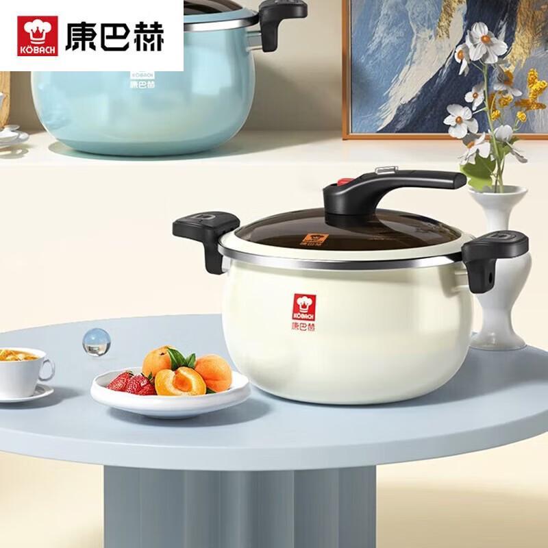 KOBACH 6.5L White Micro-Pressure Enamel Soup Pot kgf-t65w 6,5 л белый микро-давление
