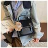 Frosted retro backpack women's casual niche design student schoolbag trend multi-functional messenger small square bag