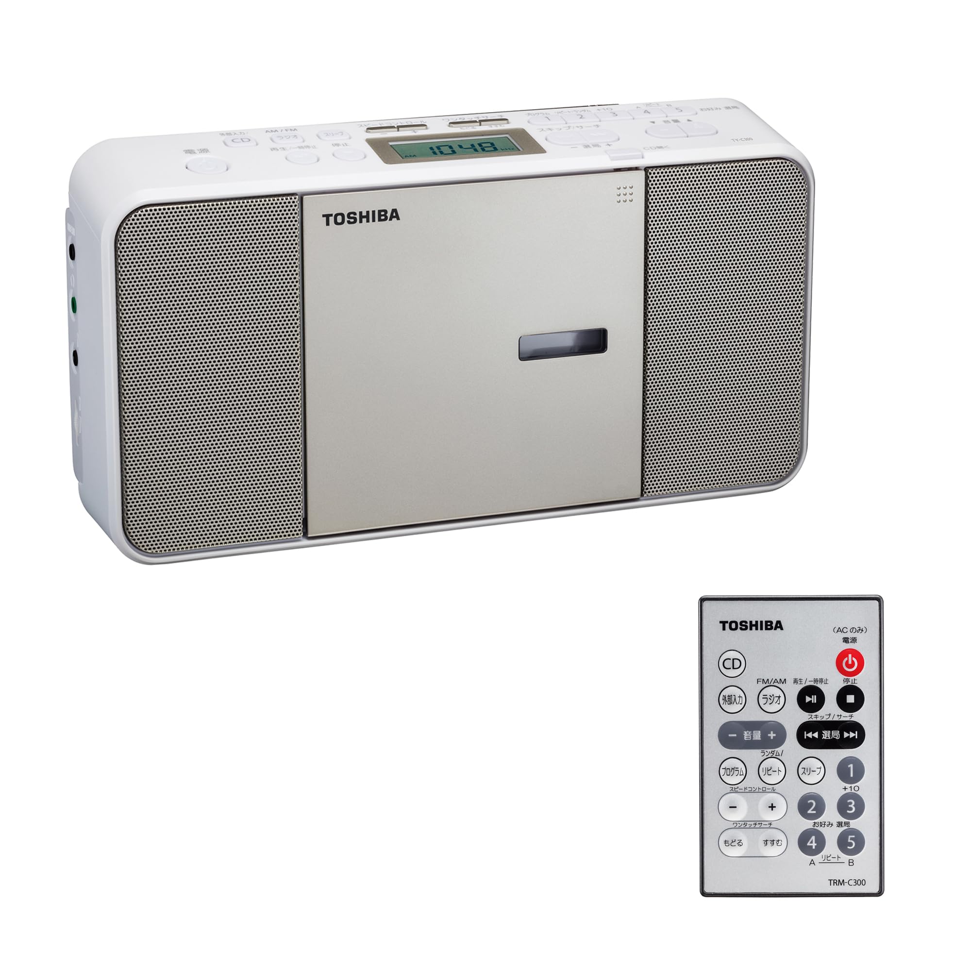 

CD-радіо Toshiba з дистанційним тонким корпусом, широким FM-мікрофоном, сумісним із вивченням мови, TY-C300(Н) контроль, модель, термінал, золото,