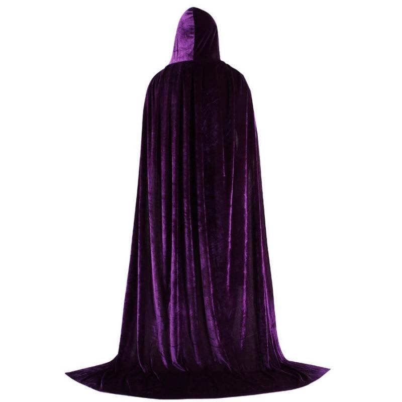 Halloween Hooded Velvet Multicolor Cape Witch Witch Cape Children Adult Velvet Cape