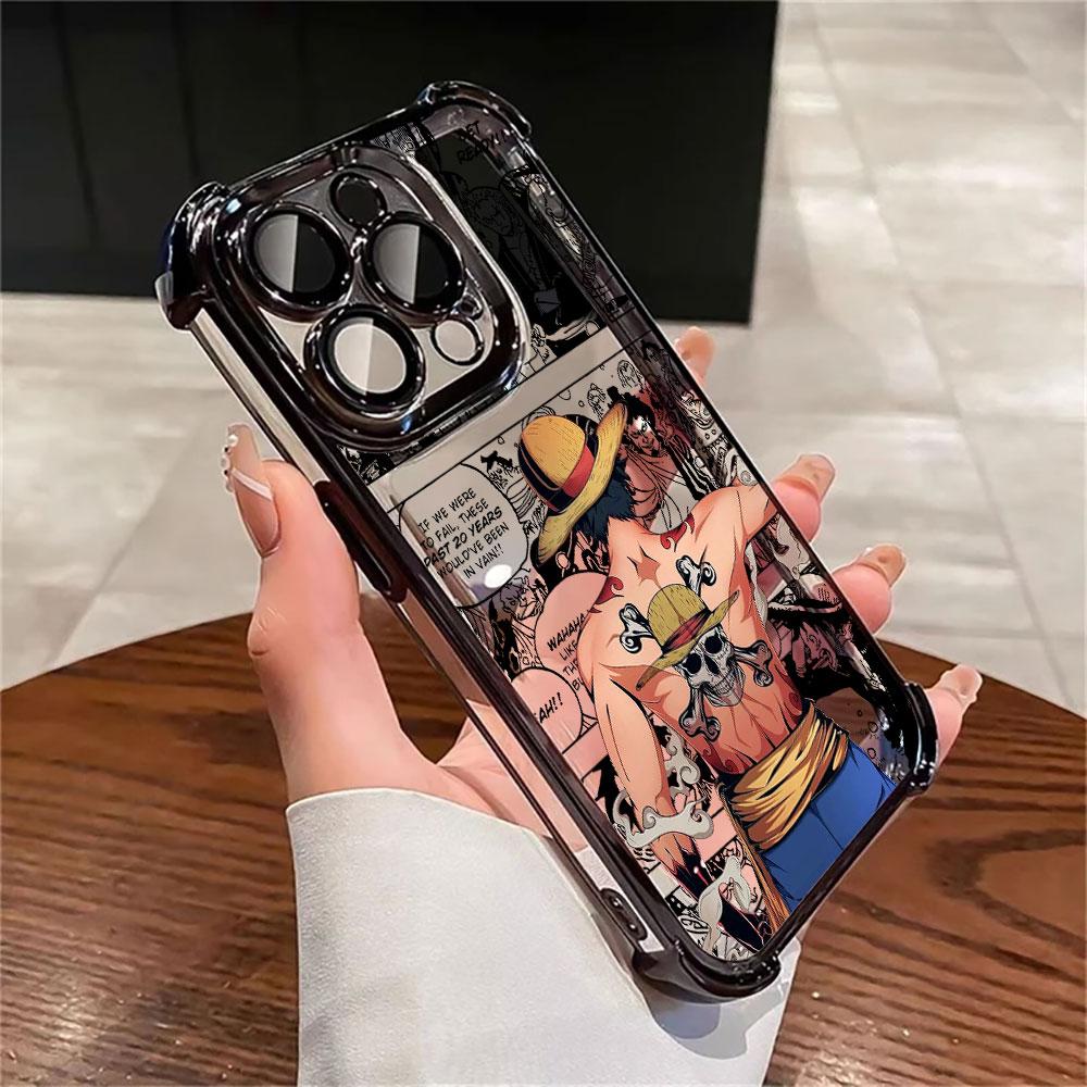 Anime O-One Pieces Shanks Soft Funda For iPhone 17 Pro 16 15 14 13 12 11 Pro Max Case 17 Plus 17E 16E 17Air Silicone Phone Cover