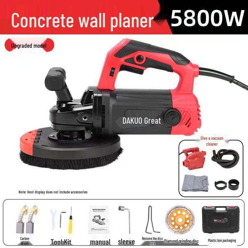 Electric Cement Floor Grinder with Grinding Discs – Wall Scraper & Putty Planer